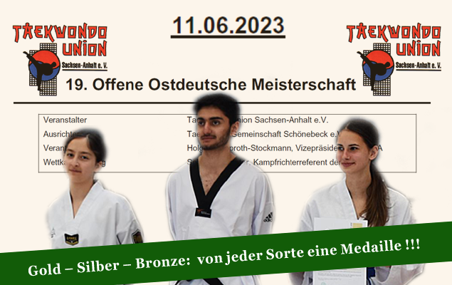 19. Offene Ostdeutsche Meisterschaft 2023 in Schönebeck